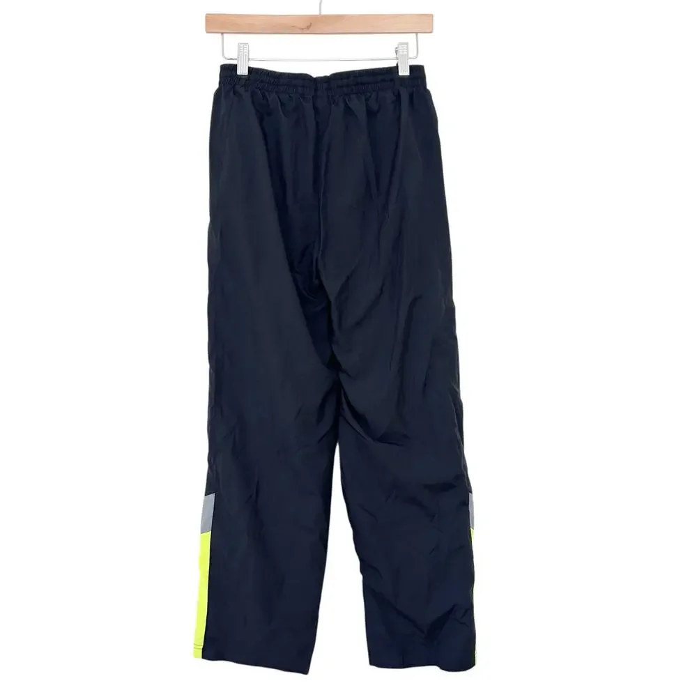 Nike Black Green Windbreaker Pants Sz XL Kids